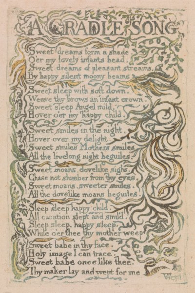 أغاني البراءة والخبرة ، لوحة 26 ، بواسطة وليام بليك